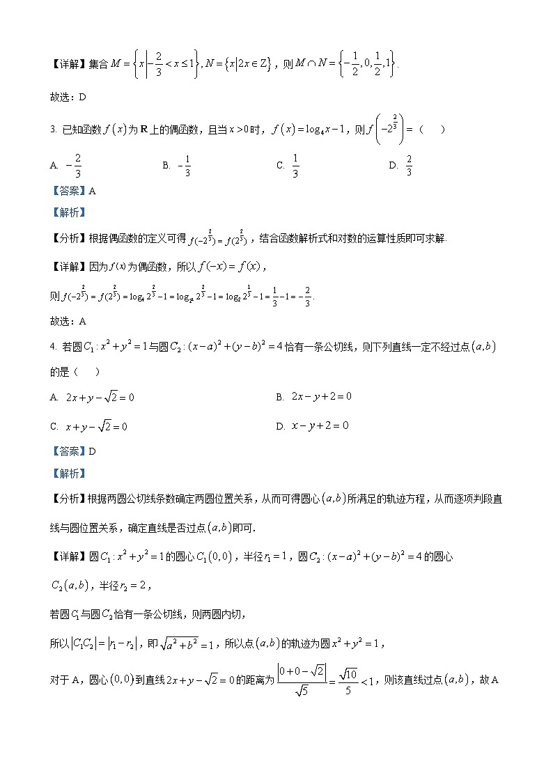 山东省聊城市2024届高三下学期模拟考试（二模）数学试题（解析版）第2页