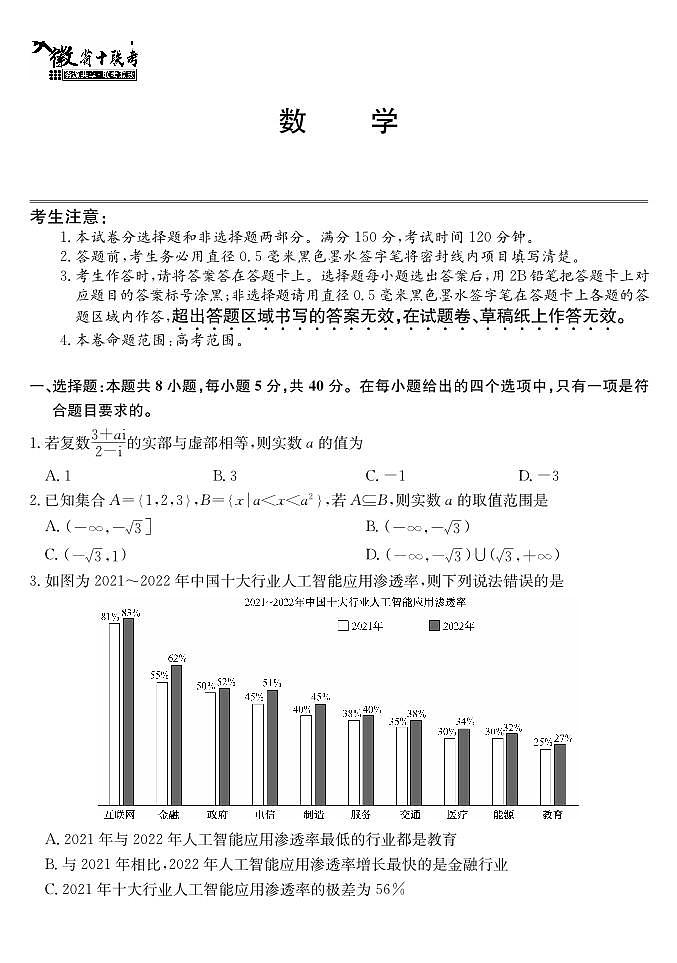 安徽省合肥市第一中学2024届高三上学期期末质量检测数学含解析01