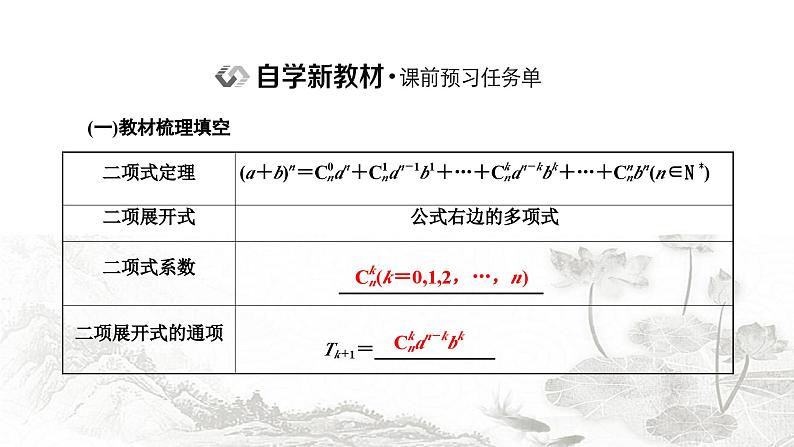 人教A版高中数学选择性必修第三册6-3-1二项式定理课件02