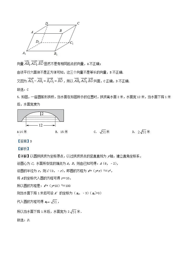 安徽省合肥市重点中学2023_2024学年高二数学上学期期中联考试题含解析03