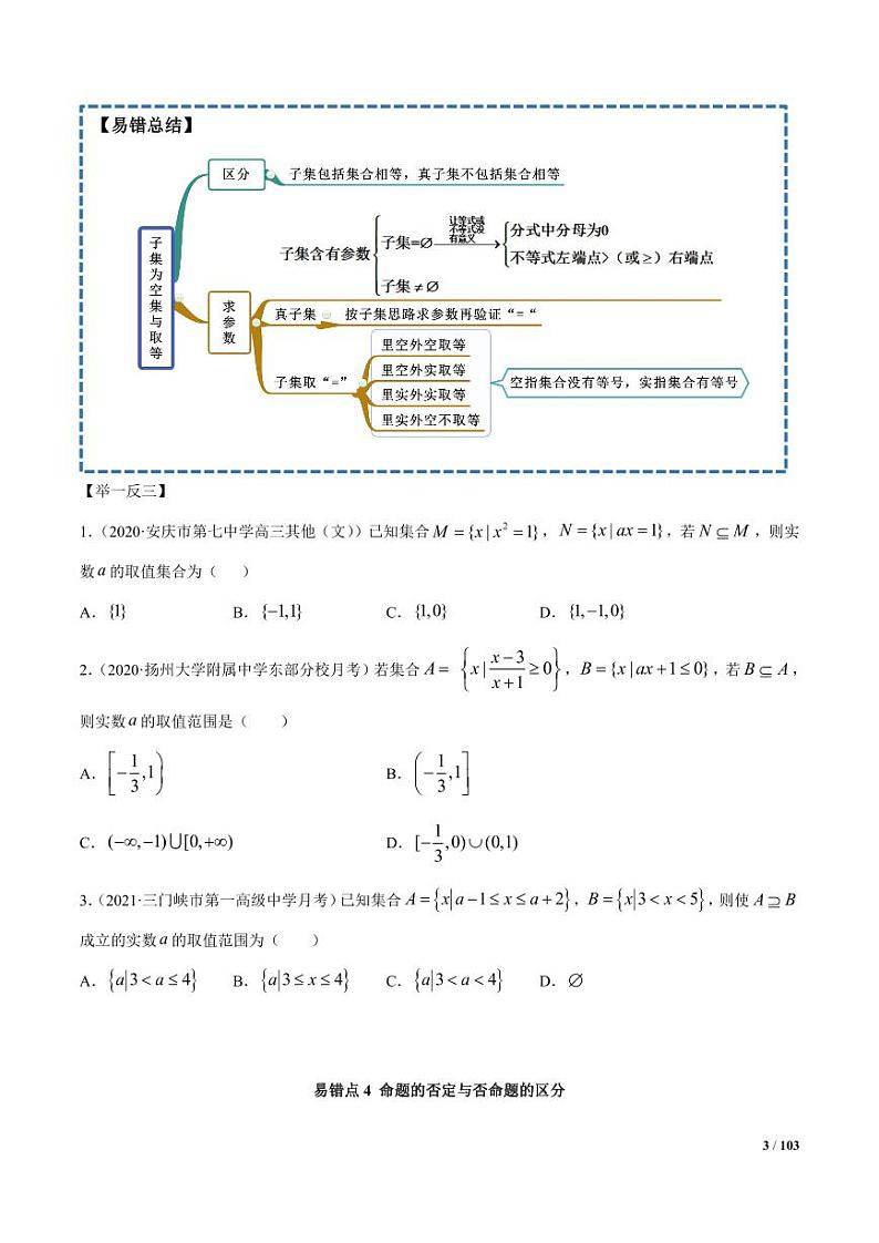 高中数学易错点专题11讲第3页