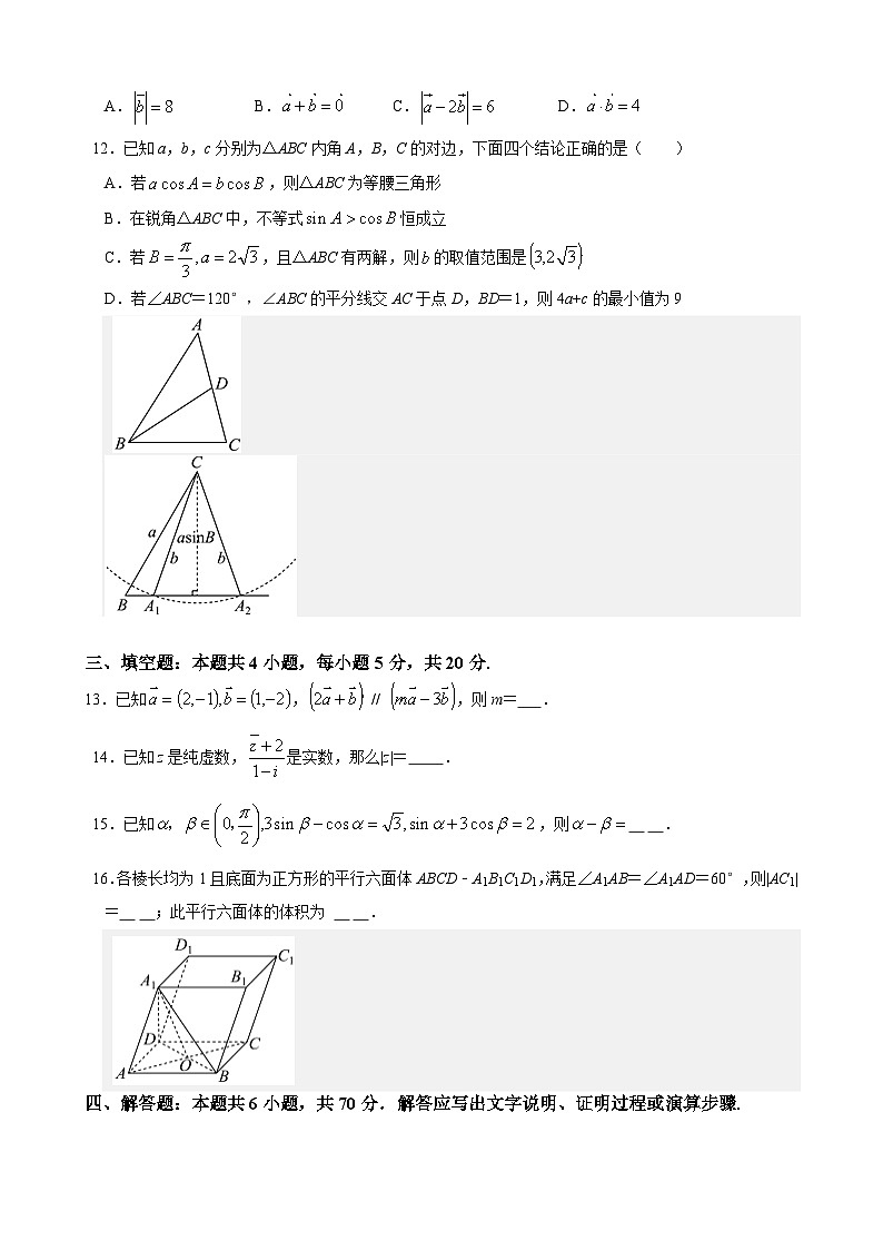 广东省广州科学城中学2023-2024学年高一下学期期中考试数学试题第3页