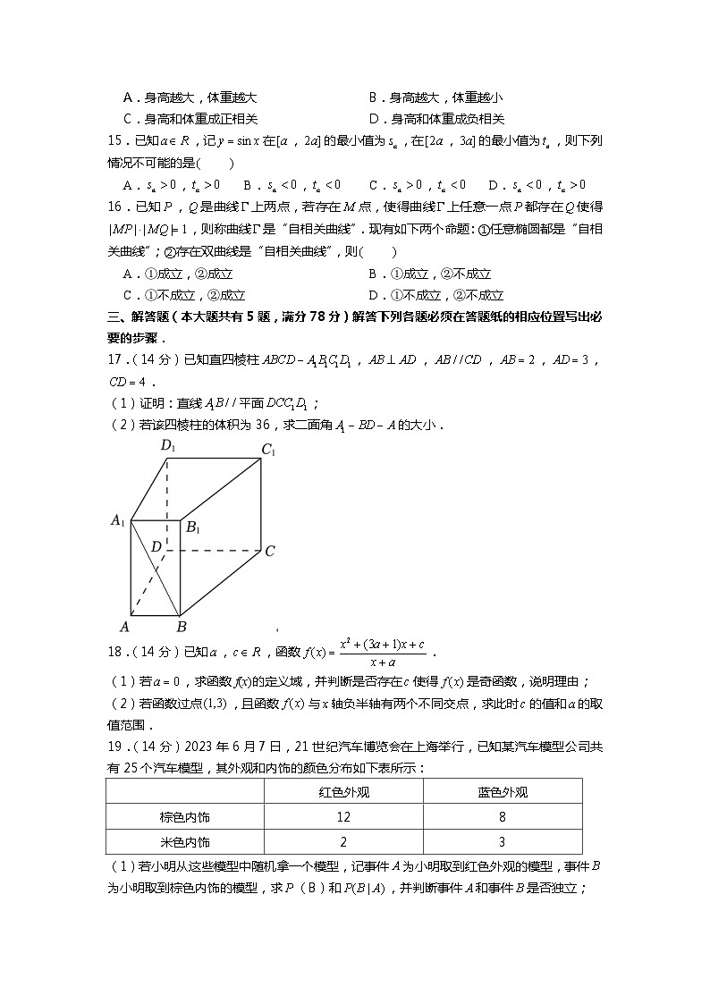 2023年上海市高考数学试卷（秋季）（王安寓）02
