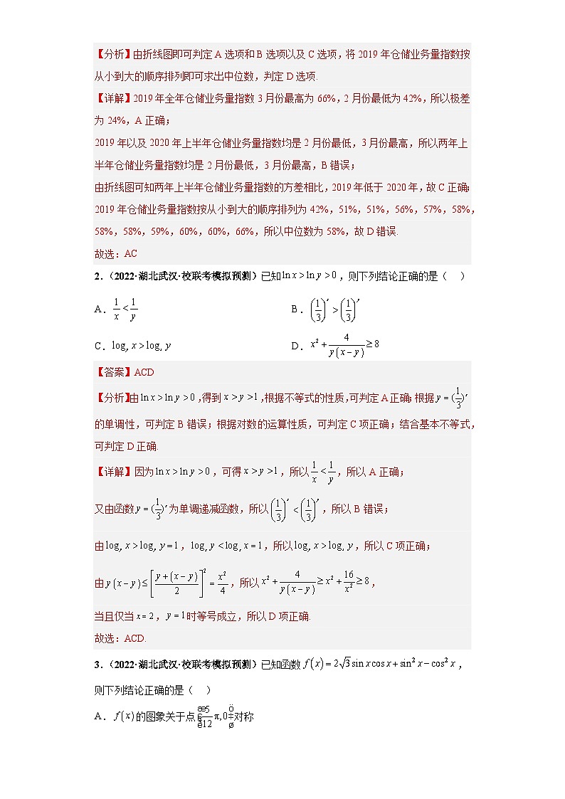 【省市模拟•新题速递•好题精编•考点精做】新高考数学模拟卷06 多选题精编真题重组卷（湖北省新高考通用）02