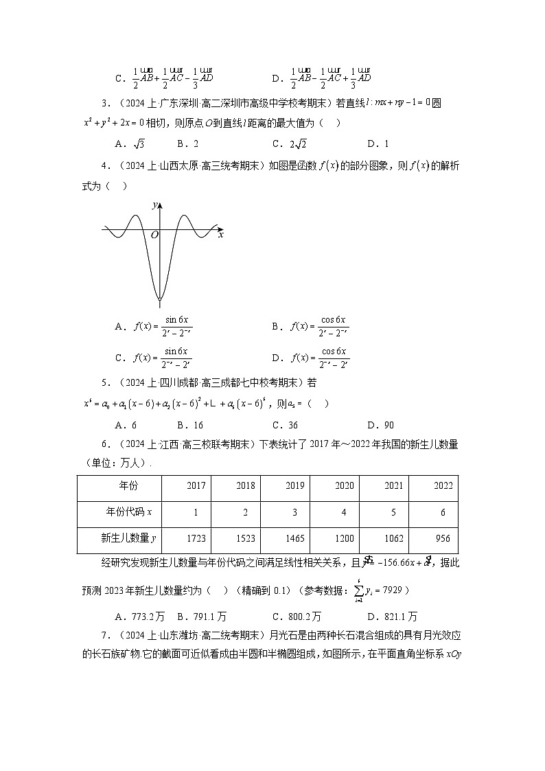 2024年高考数学新结构模拟适应性特训卷01-【完美适应】备战2024年高考数学新结构模拟适应性特训卷（19题新题型）02