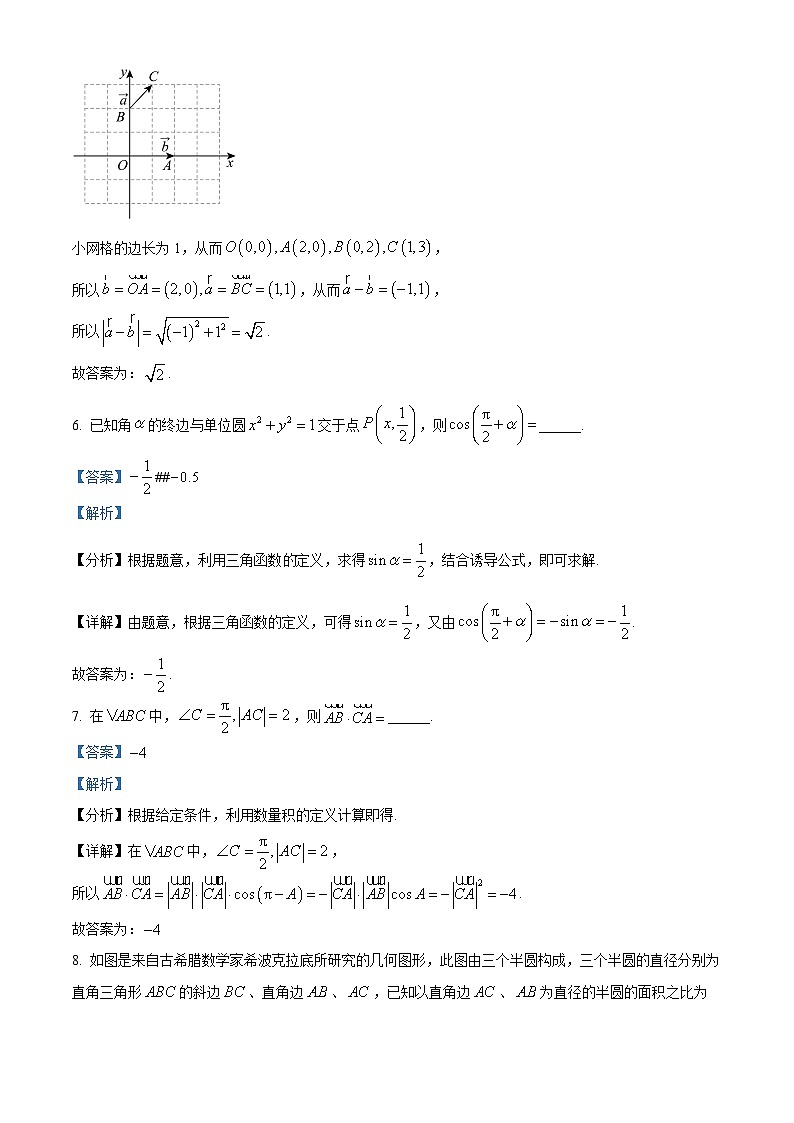 上海市华东师范大学第一附属中学2023-2024学年高一下学期期中考试数学试卷（原卷版+解析版）03