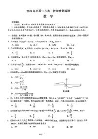 安徽省马鞍山市2023-2024学年高三下学期教学质量监测数学试题 含答案