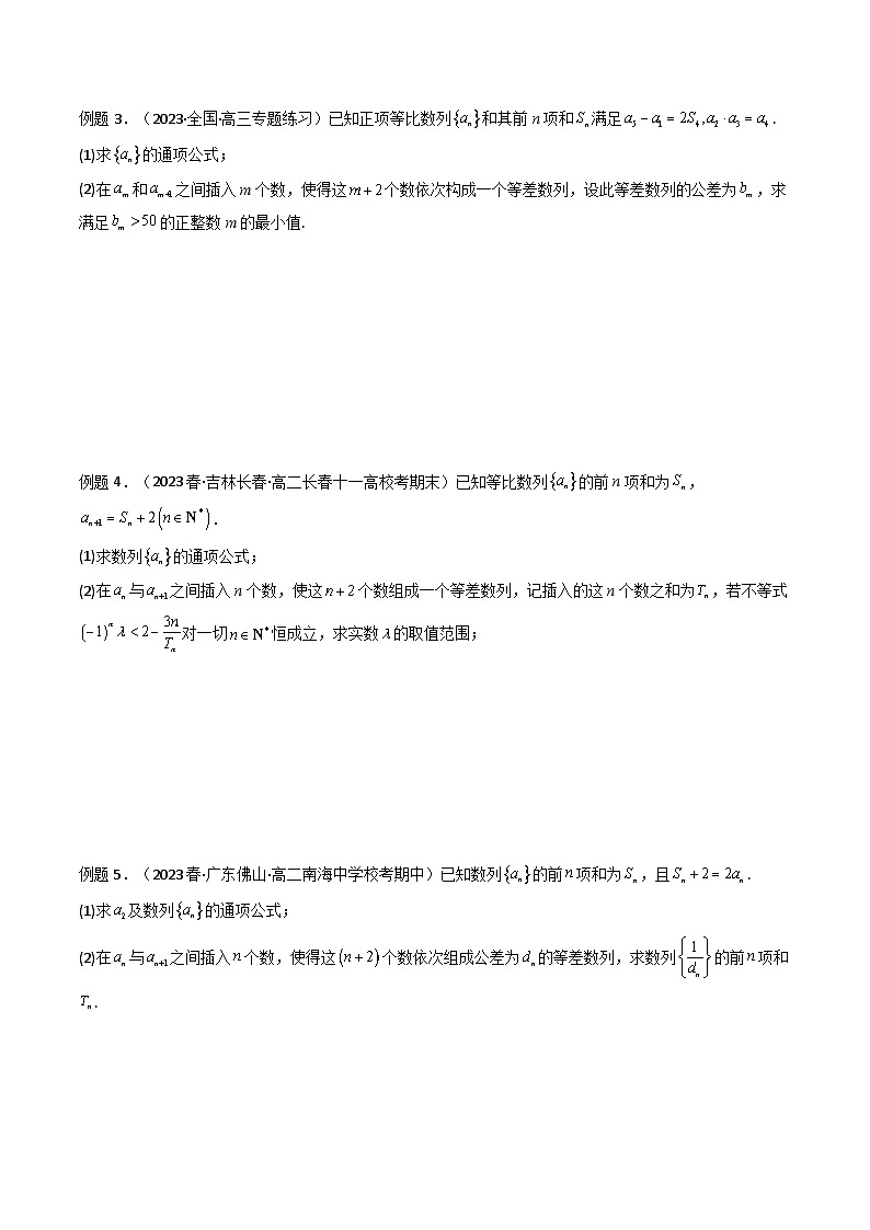 【专项复习】高考数学专题10 数列求和（插入新数列混合求和）（题型训练）.zip02