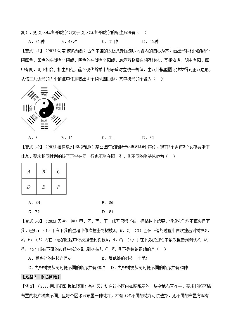 【二轮复习】高考数学 专题9.1 计数原理综合（题型专练）（新高考专用）（原卷版）第3页