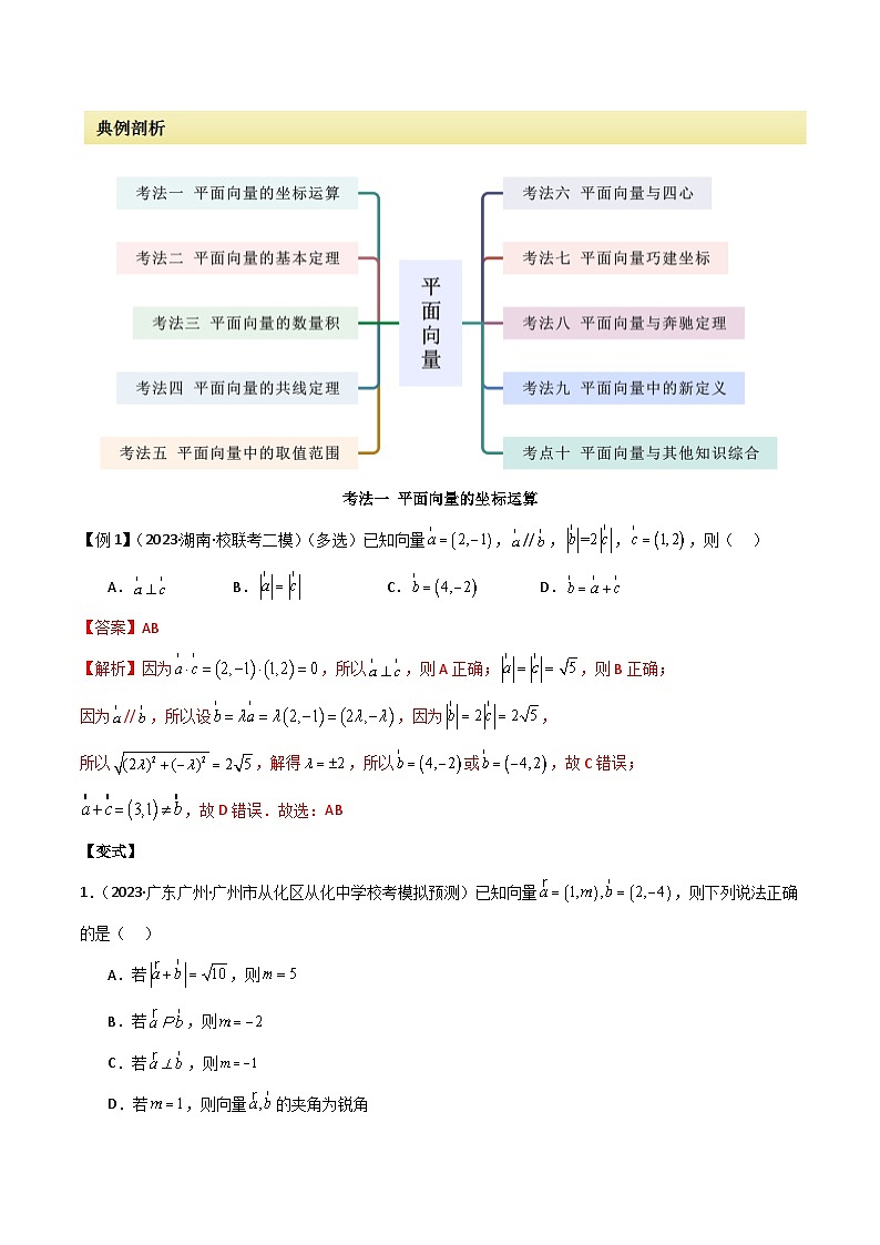 【二轮复习】高考数学 专题03 平面向量（考点精练）（解析版）第2页