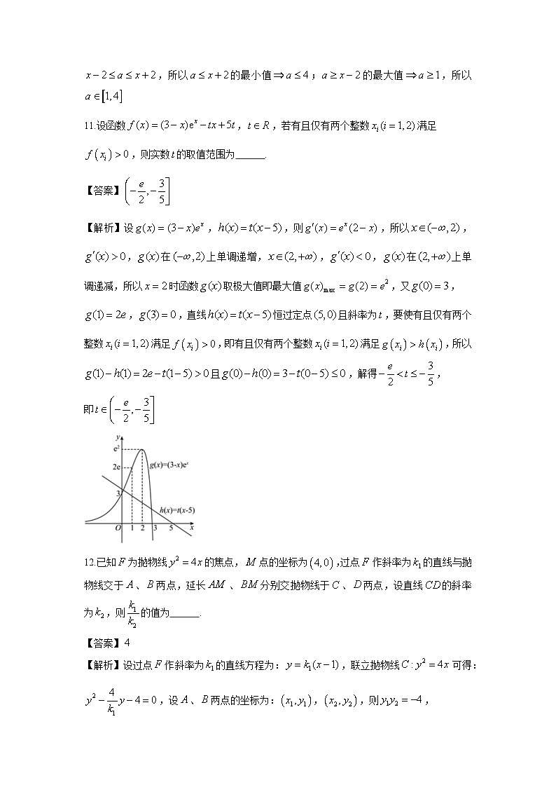2022-2023学年上海市松江二中高二年级下学期期末考试数学试卷 - 解析版第3页
