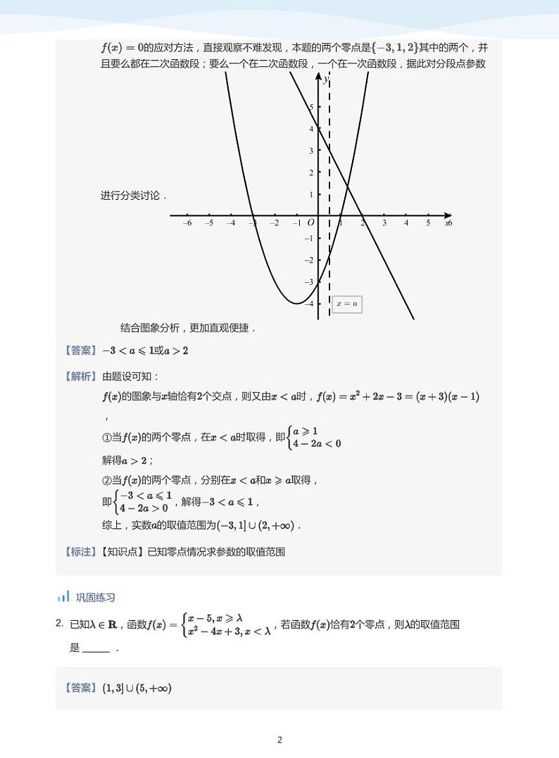 人教A版（2019）高中数学必修一讲义12零点与函数建模02