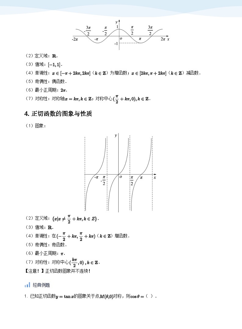 人教A版（2019）高中数学必修一讲义15三角函数的图像与性质02