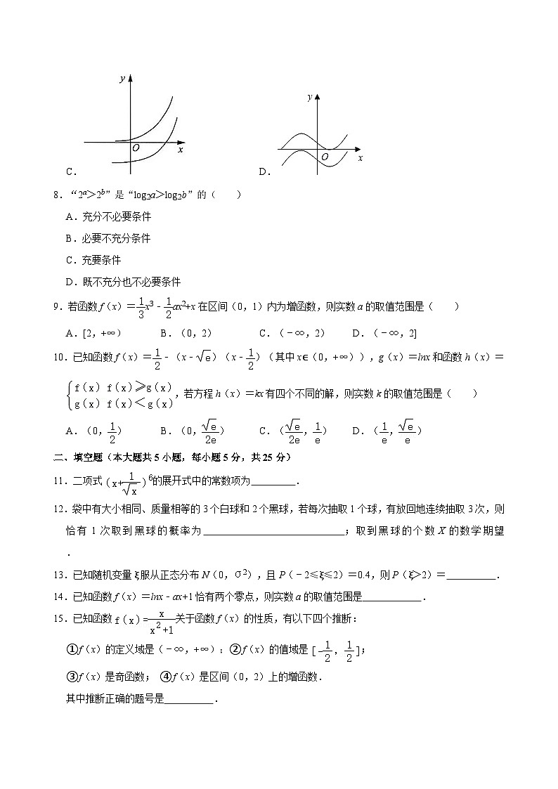 2023-2024学年北京市贸大附中高二（下）期中数学试卷第2页