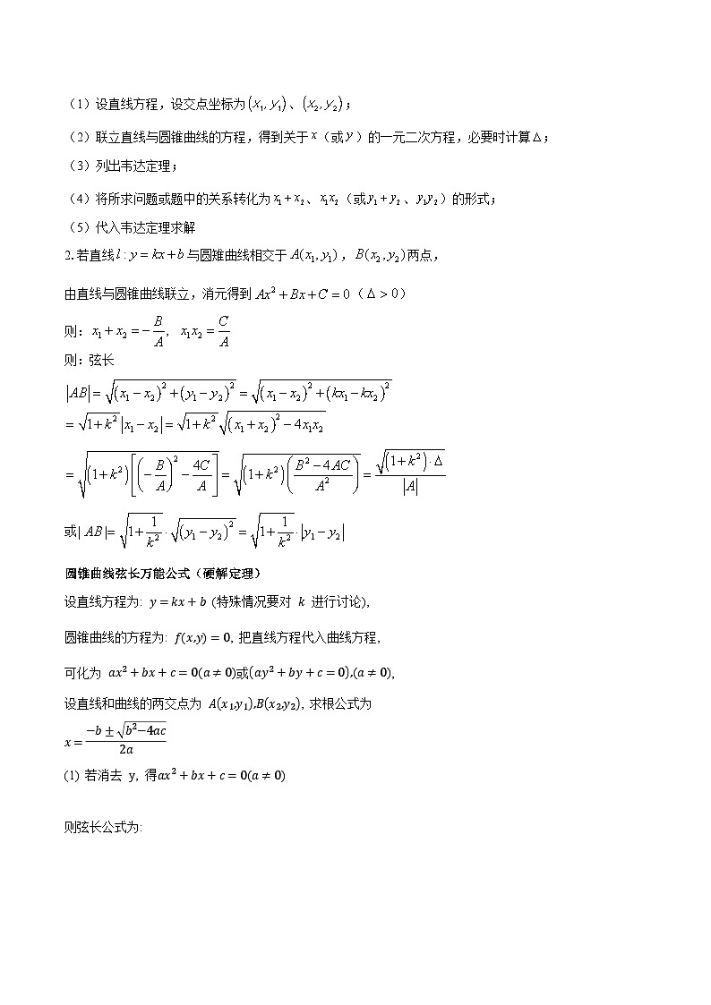 押新高考第19题A 圆锥曲线综合（解答题）（原卷版）第3页