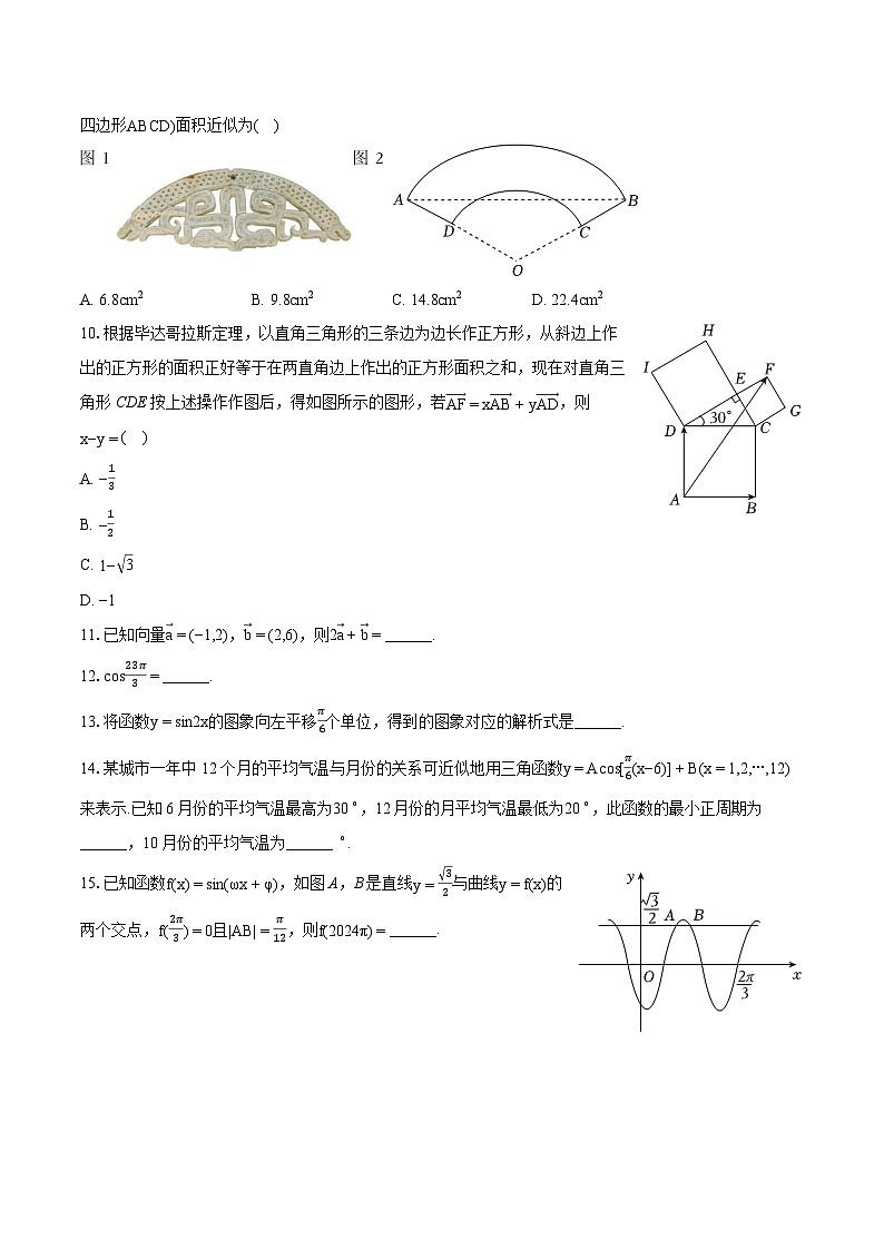 2023-2024学年北京市海淀区中央民族大学附中高一（下）期中数学试卷-普通用卷02