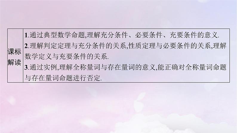 2025届高考数学一轮总复习第一章集合与常用逻辑用语第二节常用逻辑用语课件03