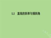 高中数学1.1直线的斜率与倾斜角课件2023-2024学年苏教版选择性必修第一册