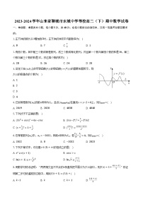 2023-2024学年山东省聊城市水城中学等校高二（下）期中数学试卷（含解析）