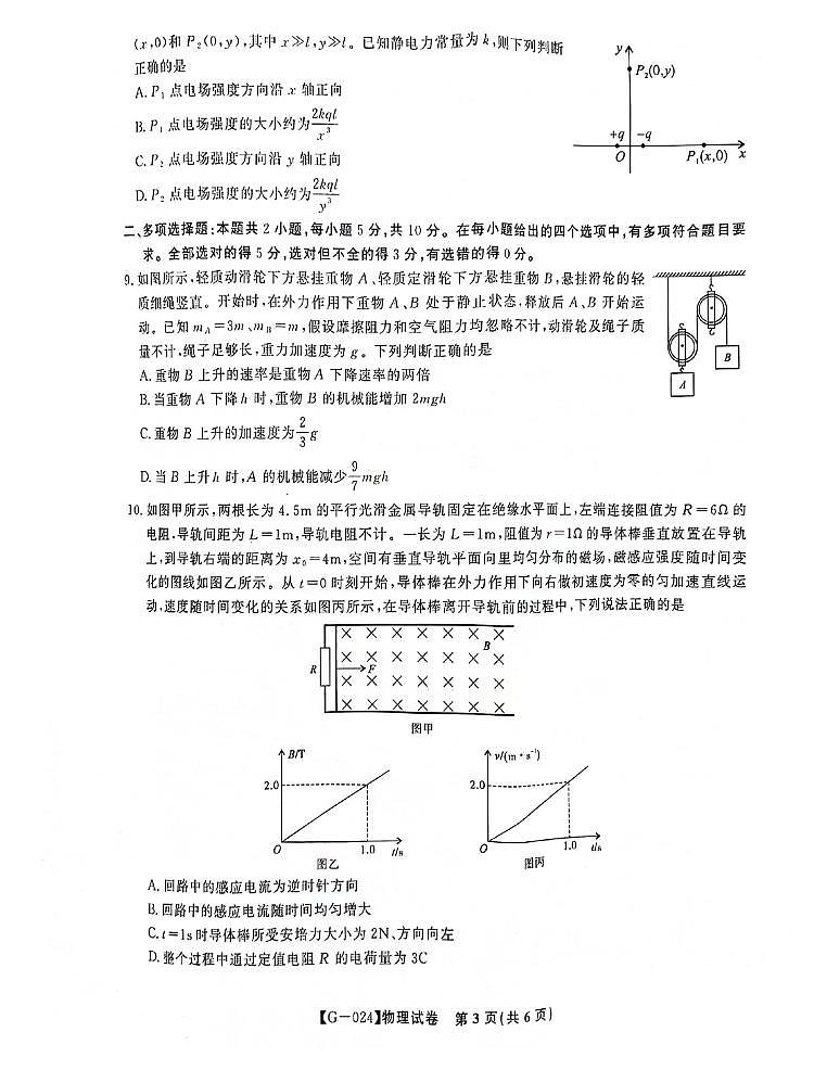高三联考最后一卷 物理第3页
