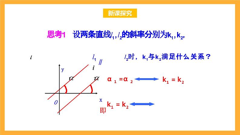 北师大版数学高二选择性必修第一册 1.4 两条直线的平行与垂直 课件05