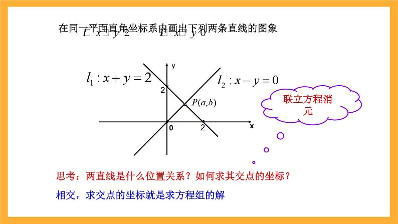 北师大版数学高二选择性必修第一册 1.5 两条直线的交点坐标 课件08