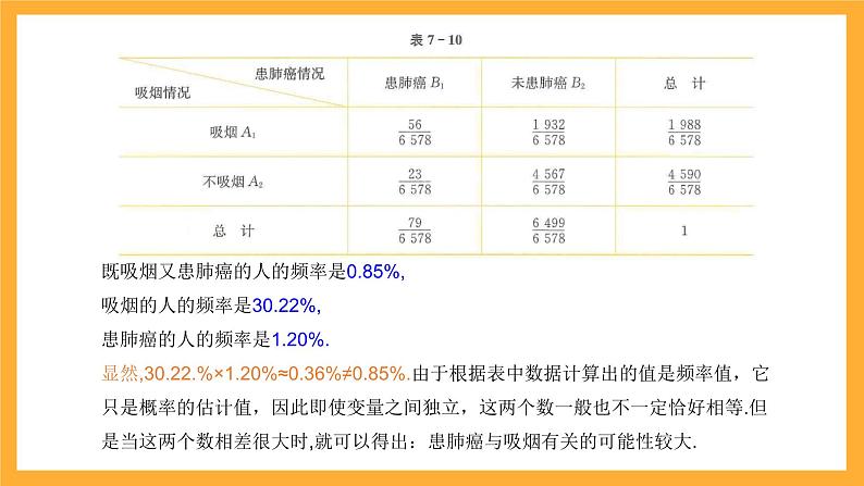 北师大版数学高二选择性必修第一册 7.3 独立性检验问题 课件第7页