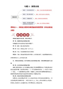 新高考数学三轮冲刺专题11 圆锥曲线（4大易错点分析+解题模板+举一反三+易错题通关）（含解析）