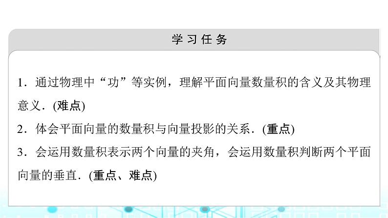 人教B版高中数学必修第三册第8章8-1-1向量数量积的概念课件02