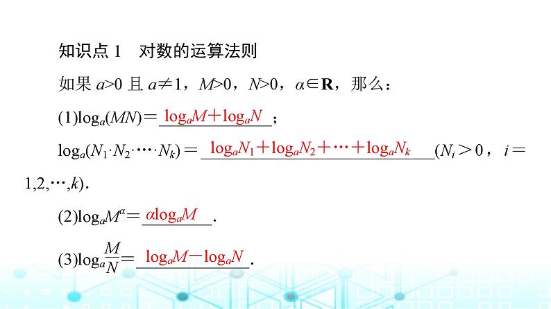 人教B版高中数学必修第二册第4章4-2-2对数运算法则课件06