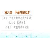 人教B版高中數(shù)學(xué)必修第二冊(cè)第6章6-1-4數(shù)乘向量6-1-5向量的線性運(yùn)算課件
