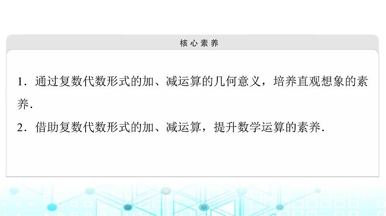 人教B版高中数学必修第四册第10章10-2-1复数的加法与减法课件03