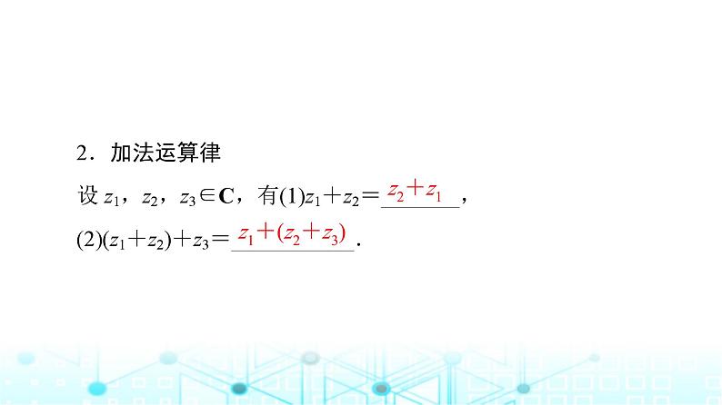 人教B版高中数学必修第四册第10章10-2-1复数的加法与减法课件08