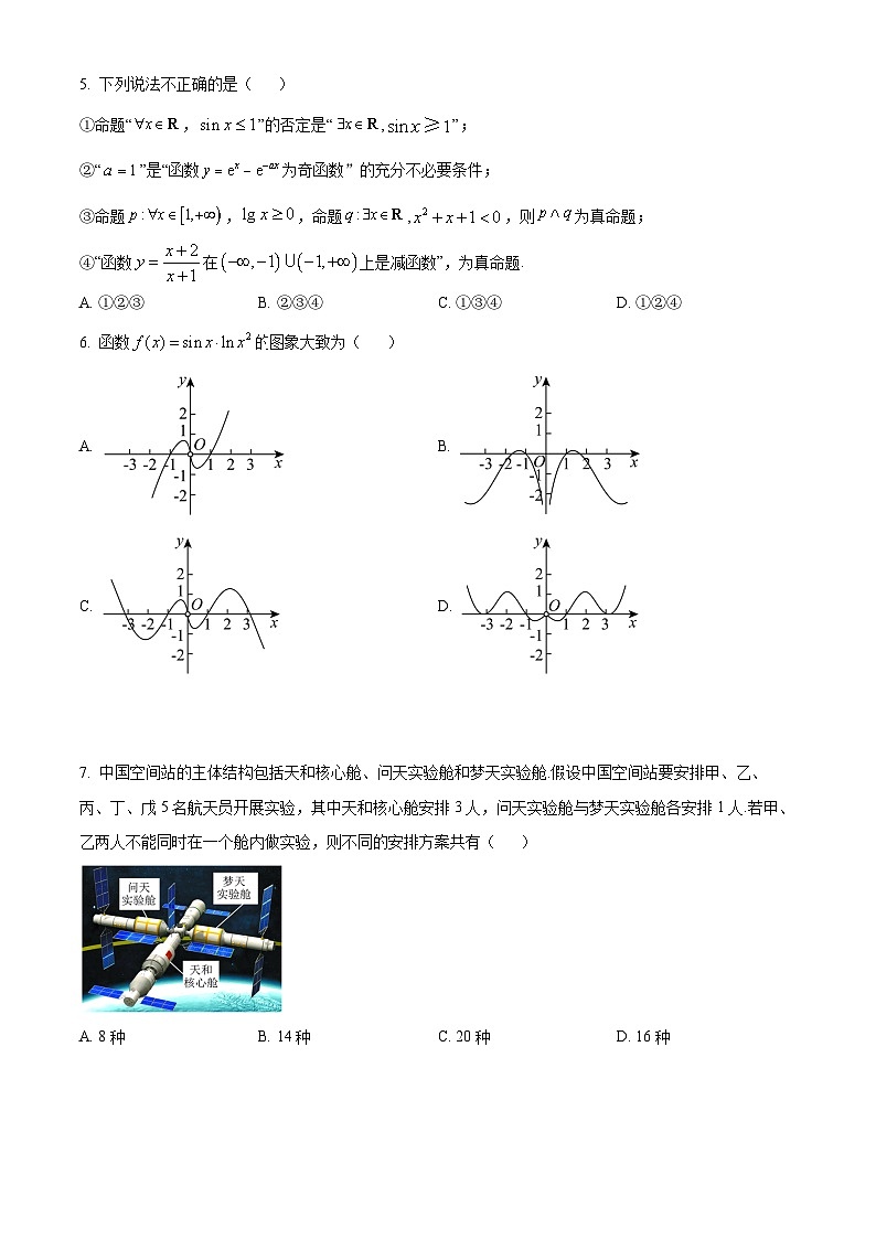 2024年高考压轴卷——数学（理）试题（全国乙卷） Word版含解析第2页