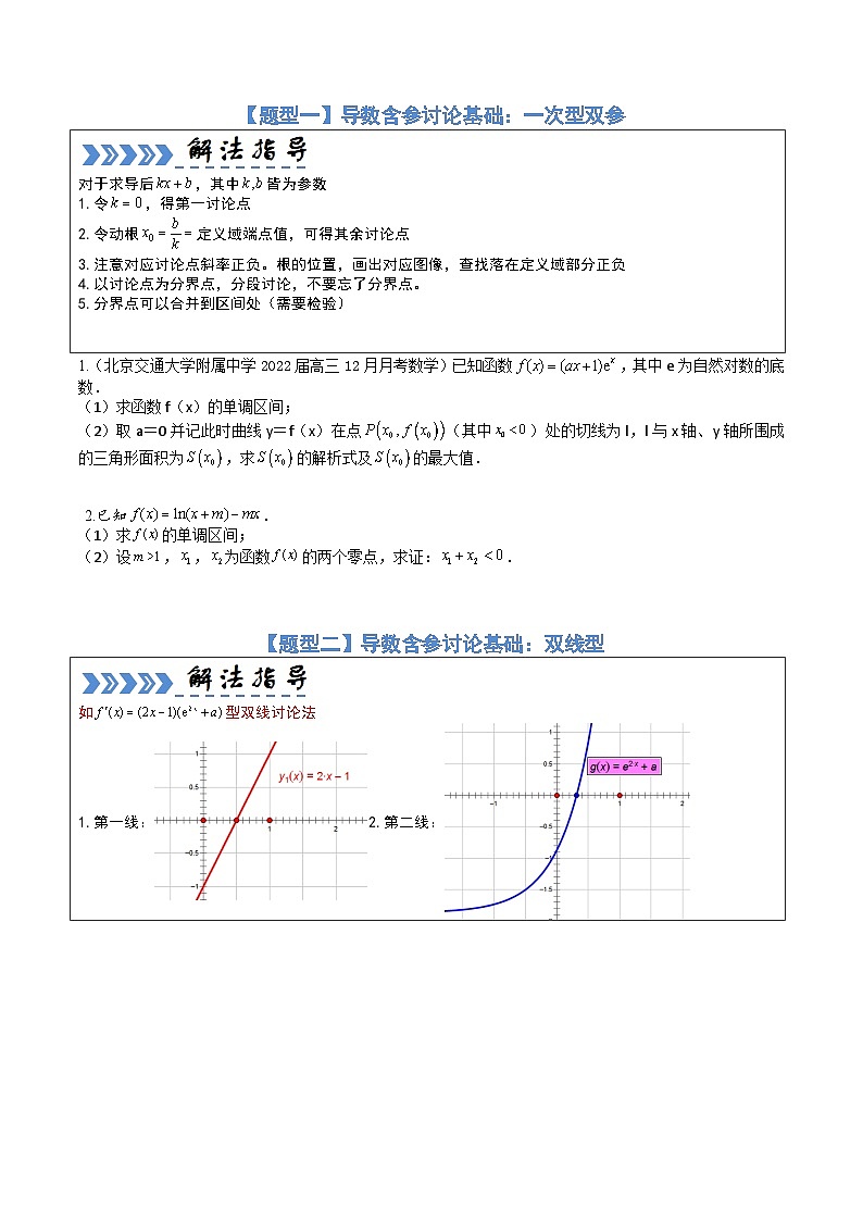 大题培优06导数（15大题型）（原卷版）第2页