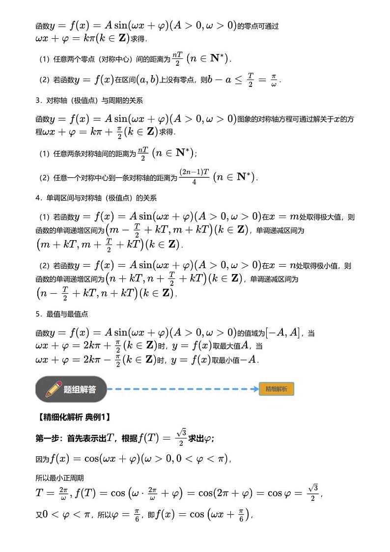 高考数学经典多题一解：三角函数 [专题1] 参数范围 数形结合【 讲】02