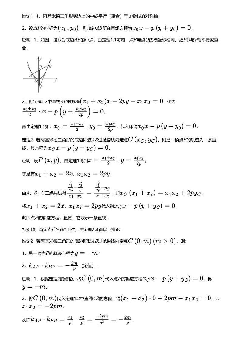高考数学经典多题一解：直线与圆锥曲线的位置关系 [专题1] 千年古图 巧用定理 【讲】第3页