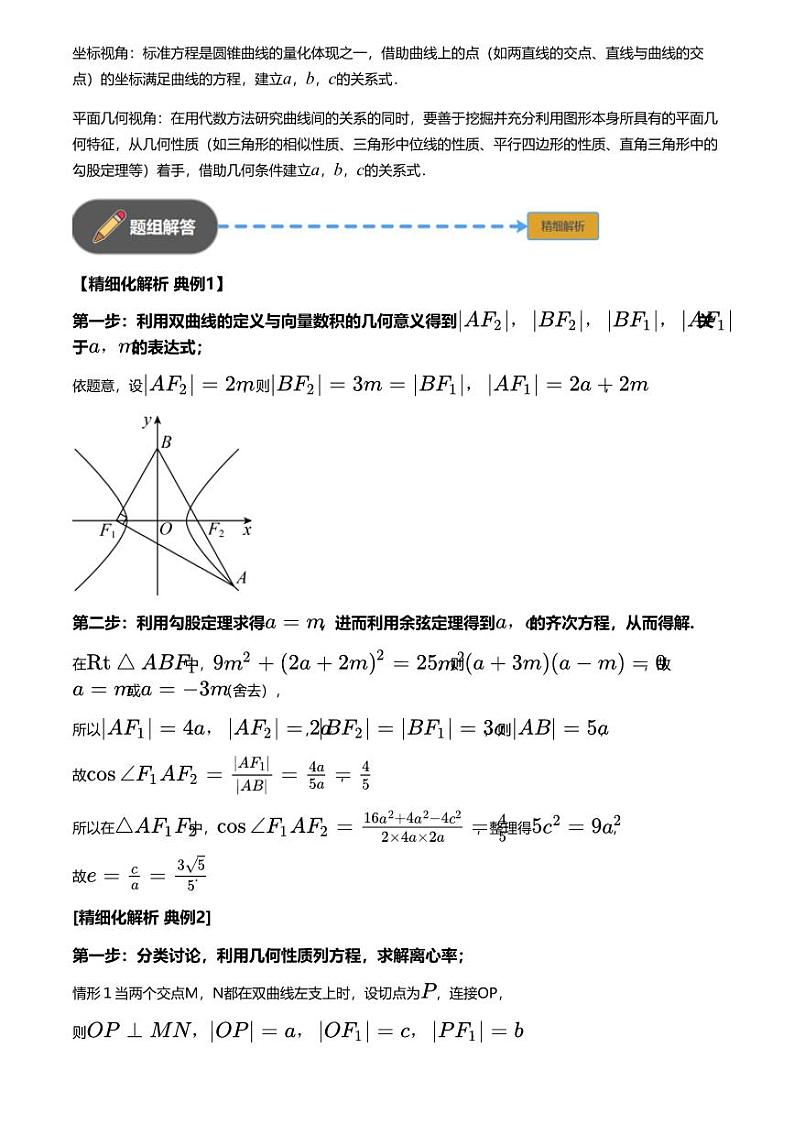 高考数学经典多题一解：直线与圆锥曲线的位置关系 [专题4] 离心率题 定义方程 【 讲】02