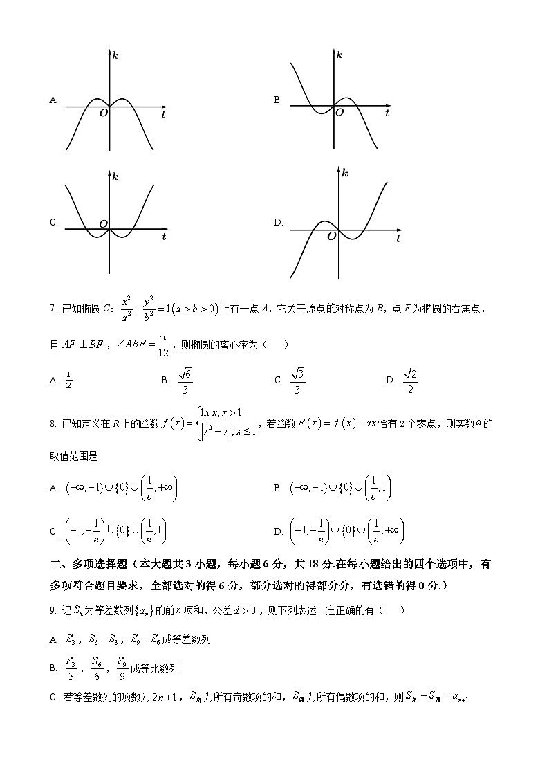 广东省广雅中学2023-2024学年高二下学期期中考试数学试题（原卷版+解析版）02
