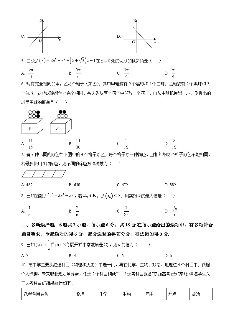 2024福州十五中等五校高二下学期期中联考试题数学含解析02