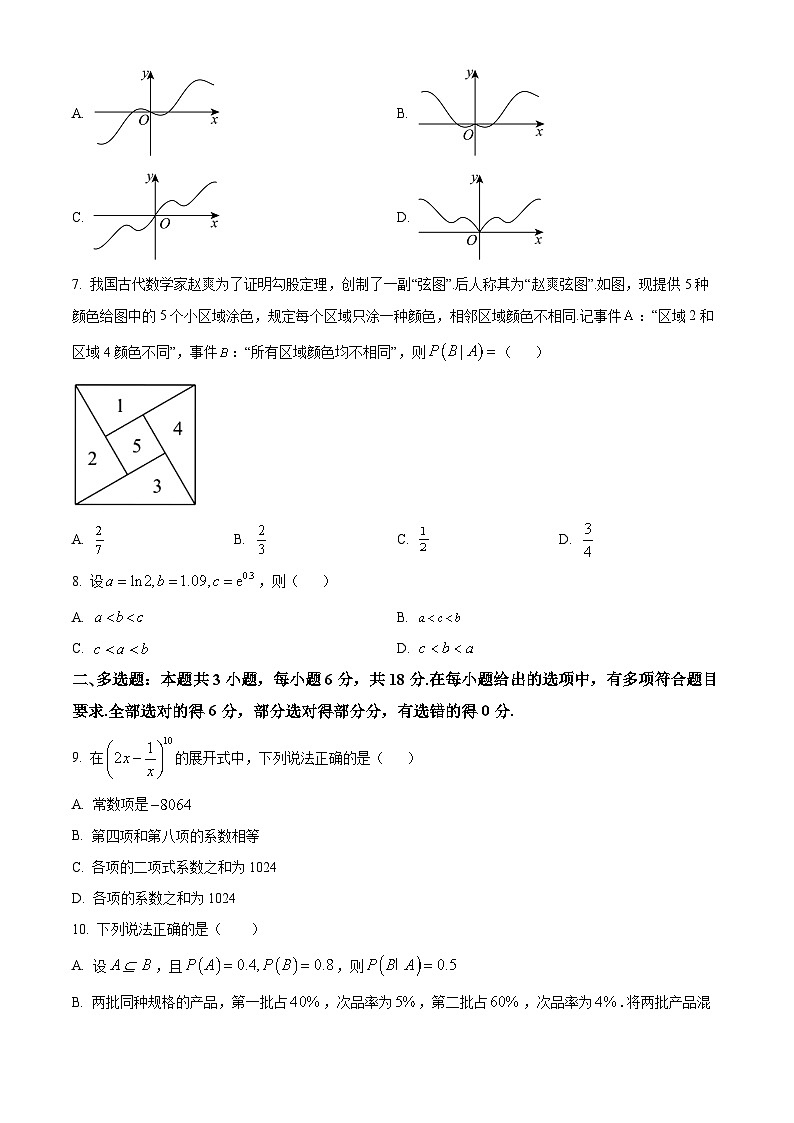 山东省济宁市兖州区2023-2024学年高二下学期期中质量检测数学试题（原卷版）第2页