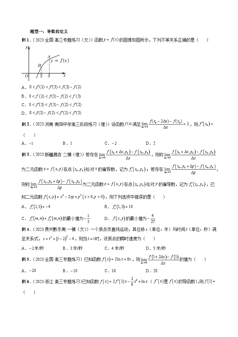 新高考数学大一轮复习讲义之方法技巧专题14导数的概念与运算(原卷版+解析)第3页