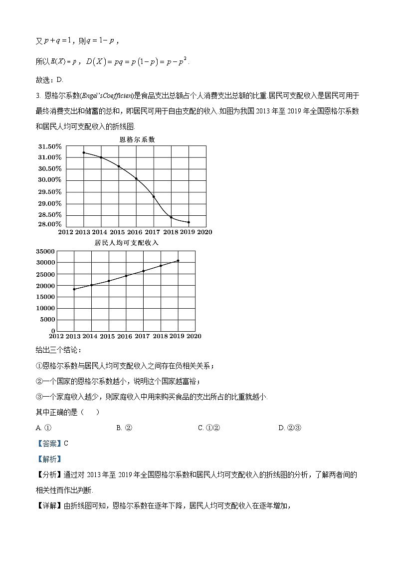 辽宁省实验中学2023-2024学年高二下学期期中阶段测试数学试卷（原卷版+解析版）02
