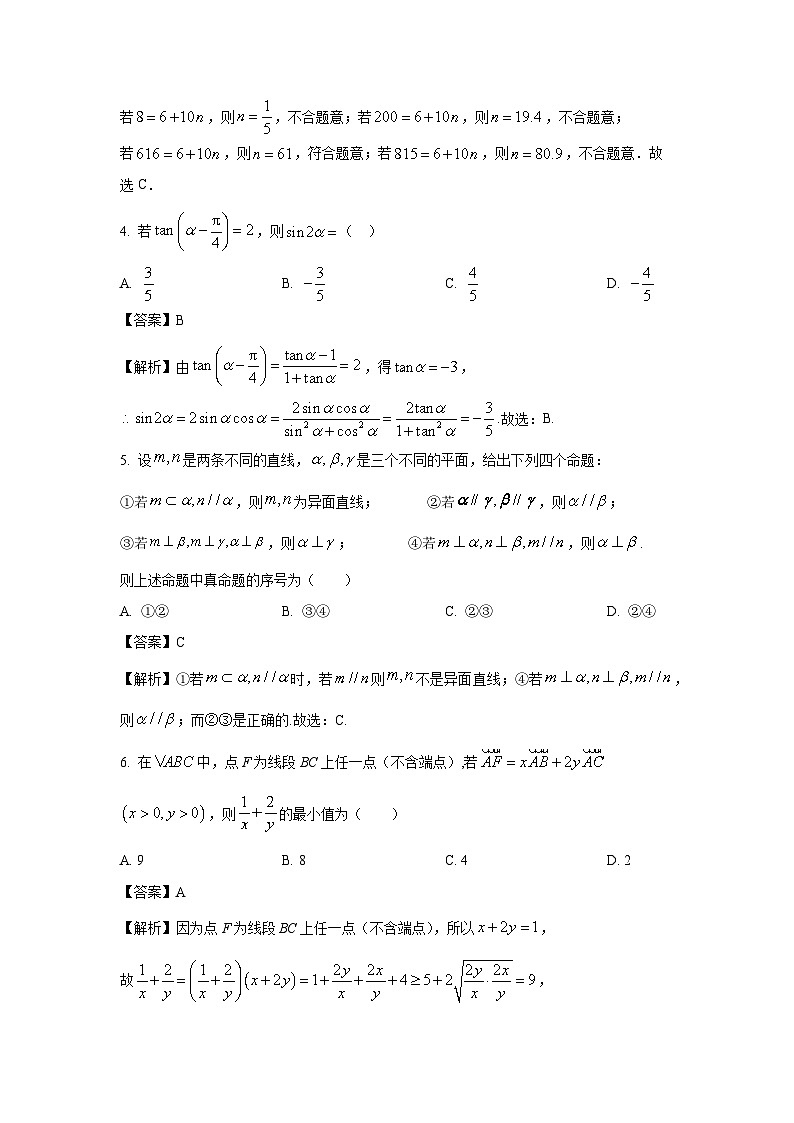 四川省射洪市2024届高三下学期高考模拟测试（文）数学试卷（解析版）02