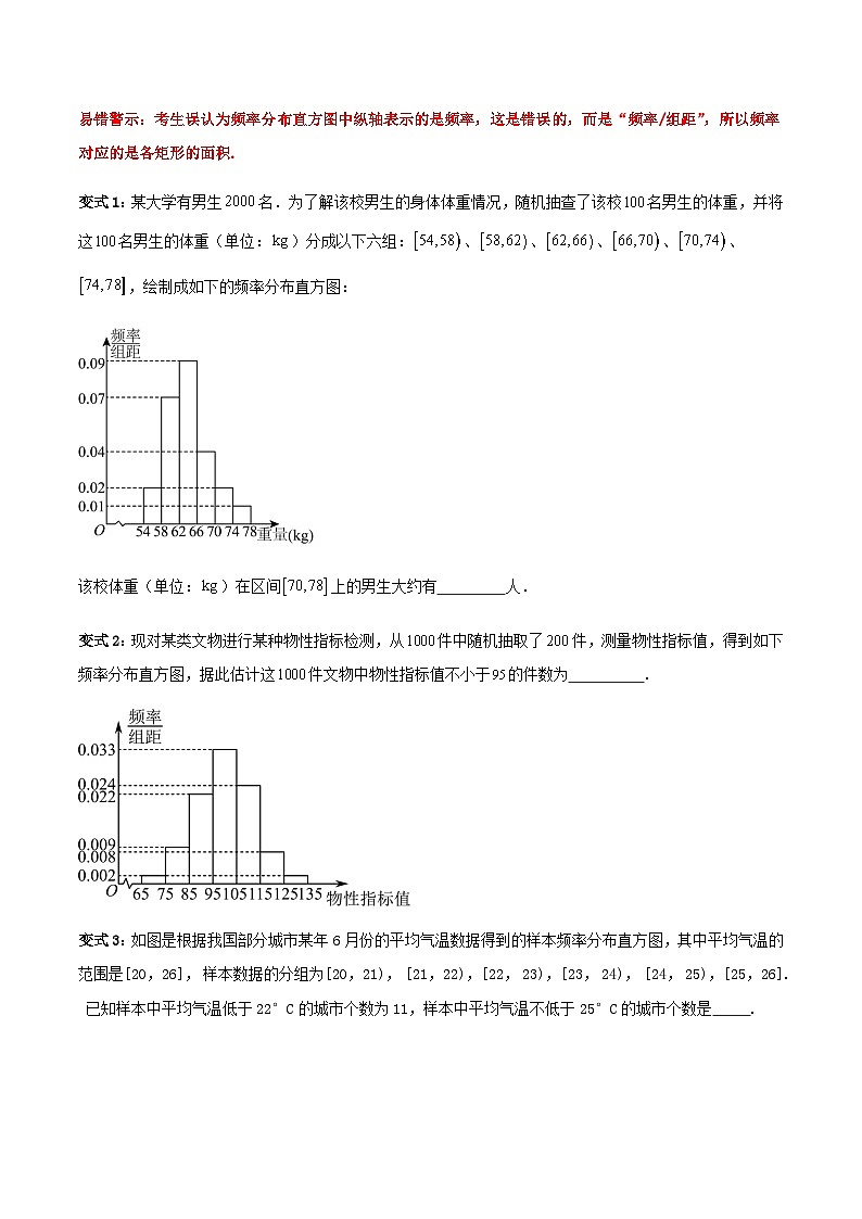 新高考专用备战2024年高考数学易错题精选专题13统计学生版第3页