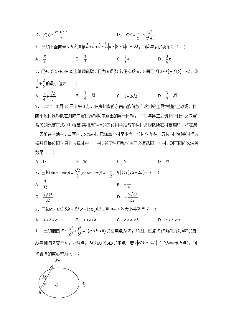 决战2024届高考考前押题卷数学（全国卷理科02）第2页