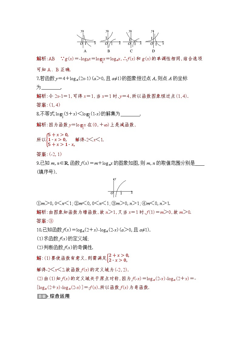 新人教A版 高中数学必修第一册 4.2.2 《指数函数的图像和性质（第一课时）》专题练习（附答案）02