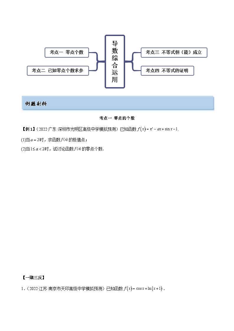 备战2024年高考数学一轮复习4.5导数的综合运用(精讲)(原卷版+解析)第3页