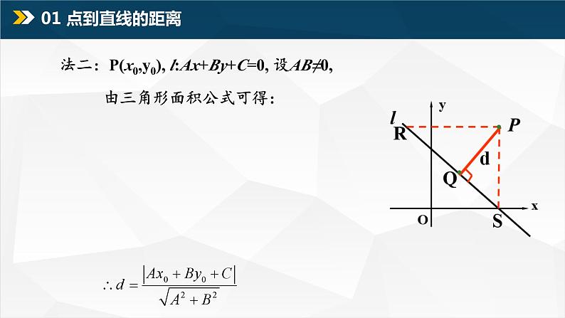 2.3.3&2.3.4 点到直线的距离公式,两条平行直线间的距离课件PPT03