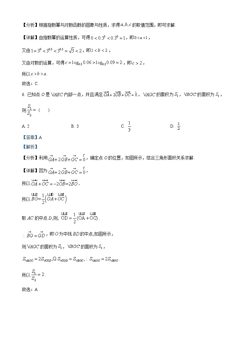 广东实验中学2023-2024学年高一下学期第二次段考数学试题（解析版）第3页